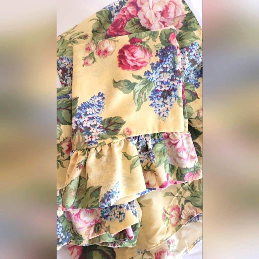 Y2K Martha Stewart Queen Size Bed Skirt And 2 Standard Shams 3pcs - Picture 8 of 13